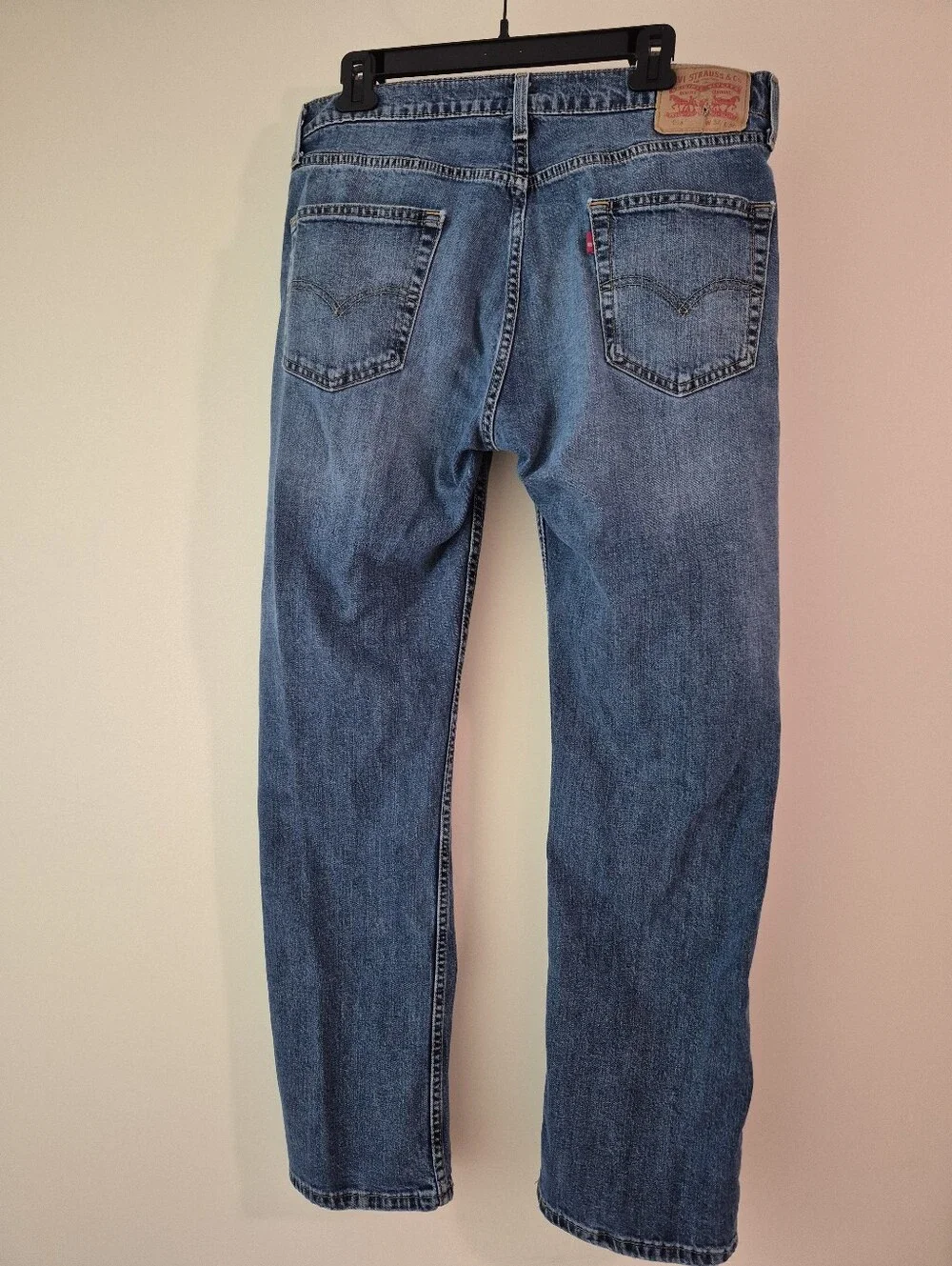 Levi's Men's Blue Denim Jeans 505 34x30 - Classic Fit